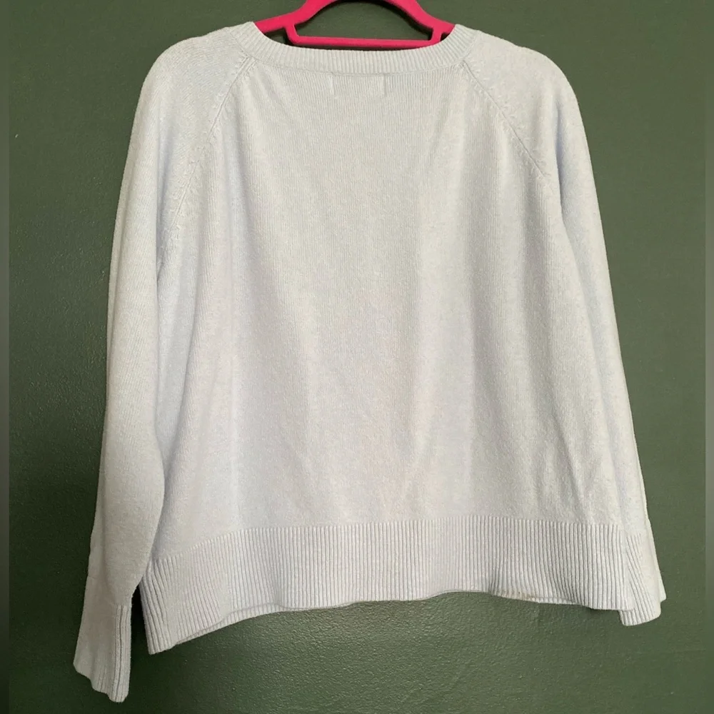 BUNDLE of (3) Old Navy Women's SoSoft V-Neck Sweaters Cream SeaGlass Black Med - Picture 14 of 16